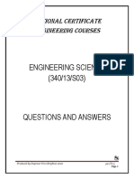 Engineering Science Redspot Question and Answers