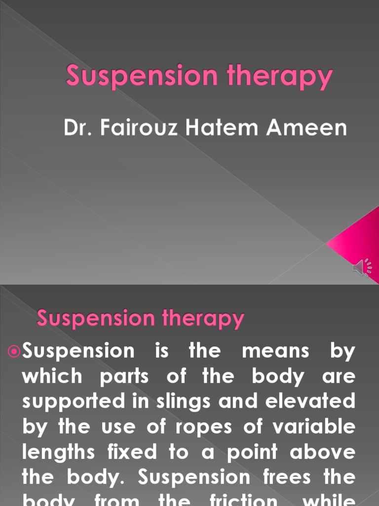 9-Suspension Therapy, PDF, Mechanical Engineering