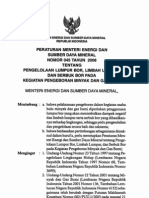 Peraturan Menteri Energi Dan Sumber Daya Mineral Nomor 045 Tahun 2006