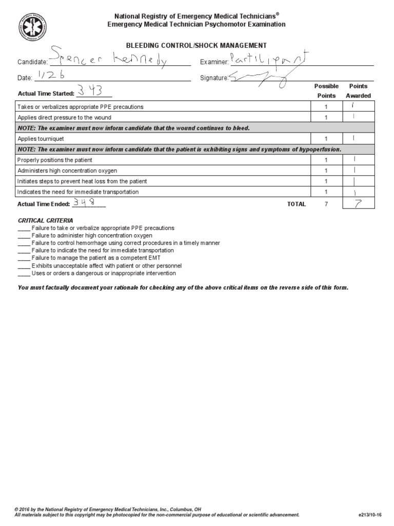 NREMT Bleeding | PDF