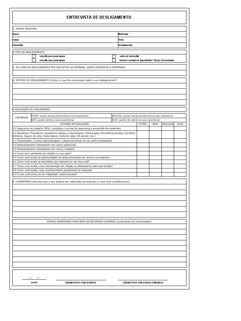 Entrevista de Desligamento