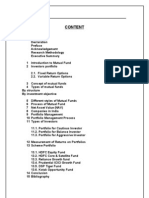 ANGLE BROKING Analysis of Portfolio of Mutual Funds