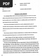 Unsealed Probable Cause Affidavit - Richard Allen, Delphi