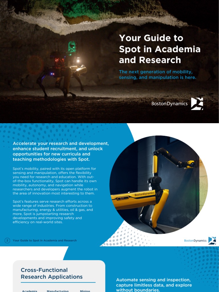 Boston Dynamics Ebook Your Guide To Spot in Academia and Research | PDF ...