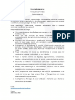 Descrição - Consultor de Vendas