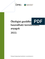 ÖMKI - Ökológiai Gazdálkodásban Használható Termésnövelő Anyagok 2022