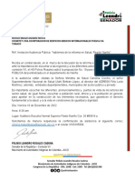 Invitación COSMITET LTDA COORPORACION DE SERVICIOS MEDICOS INTERNACIONALES THEM & CIA - Dionisio Manuel Alandete Herrera