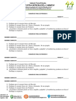 Examen QUIMICA GENERAL 