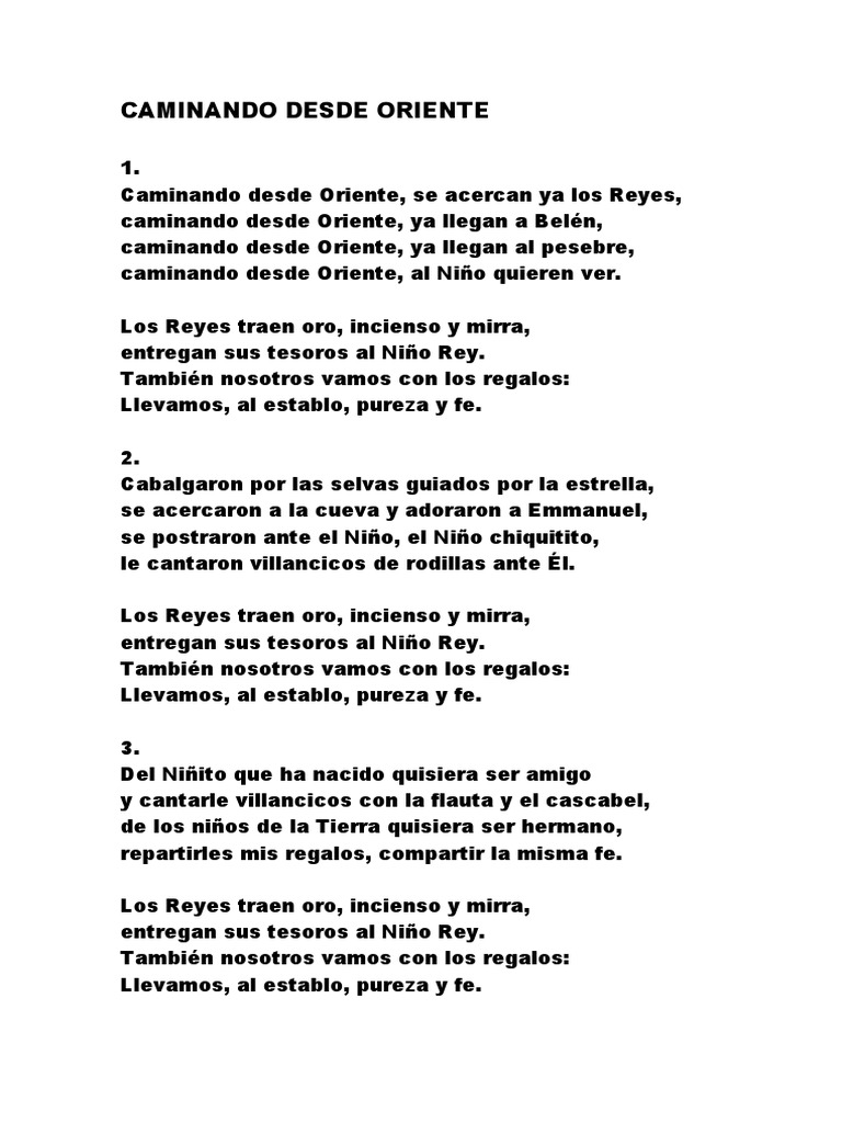 Reyes Magos: Caminando desde Oriente | PDF