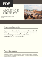 Abolição e República