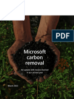 Microsoft Carbon Removal - An Update With Lessons Learned in Our Second Year - March 2022