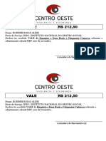 Recibos de vales de R$212,50 para funcionários do INSS e militares