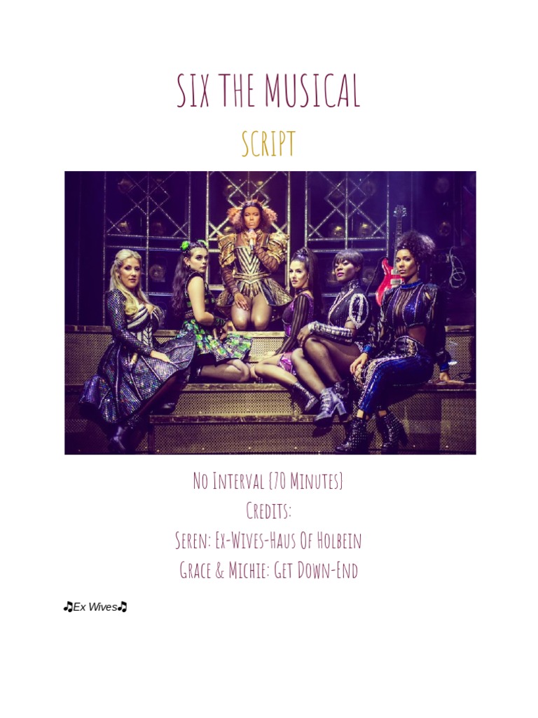 Six the musical script documentos google pdf anne boleyn