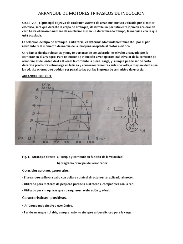 Tipos de Arranque de Motores Trifásicos | PDF | Corriente eléctrica ...