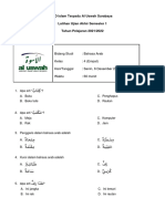 (LATIHAN2) Soal B. Arab Kelas 6 Semester 1