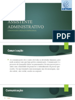 ASSISTENTE ADMINISTRATIVO Comunicação e Redação Empresarial 28.07