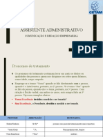 ASSISTENTE ADMINISTRATIVO Comunicação e Redação Empresarial 29.07