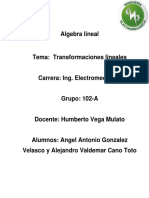 Ensayo Transformaciones Linealesdocx PDF Free