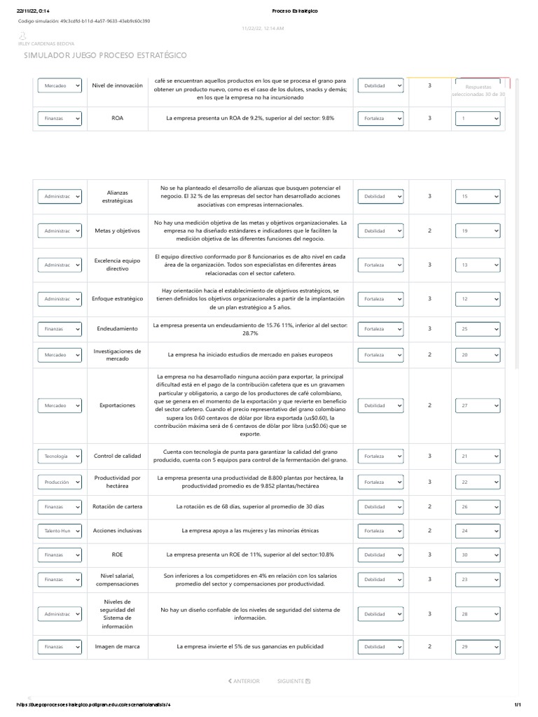 Proceso Estratégico Jugada 2 | PDF | Marketing | Business