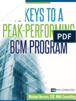 10 Keys to a Peak-Performing BCM Program by MHA Cosulting
