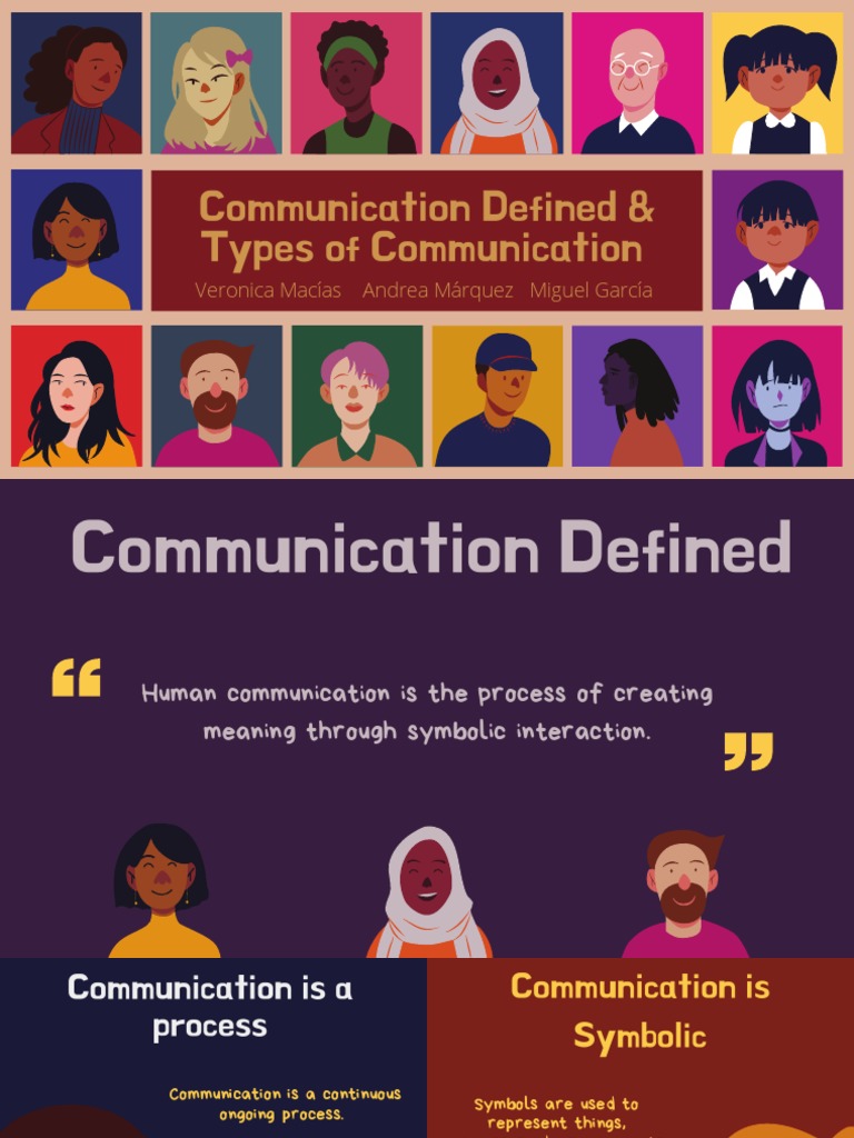 Communication Defined & Communication Types PDF Communication