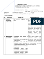 Analisis Materi Dengan Problem Based Learning Dalam Pendalaman Materi PPG Dalam Jabatan 2022