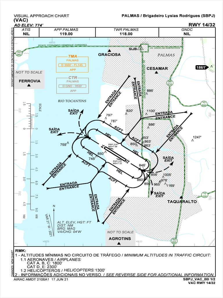 Visual Approach Chart for Palmas/Brigadeiro Lysias Rodrigues ...