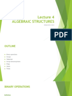 ALGEBRAIC STRUCTURES (Enregistrement Automatique)