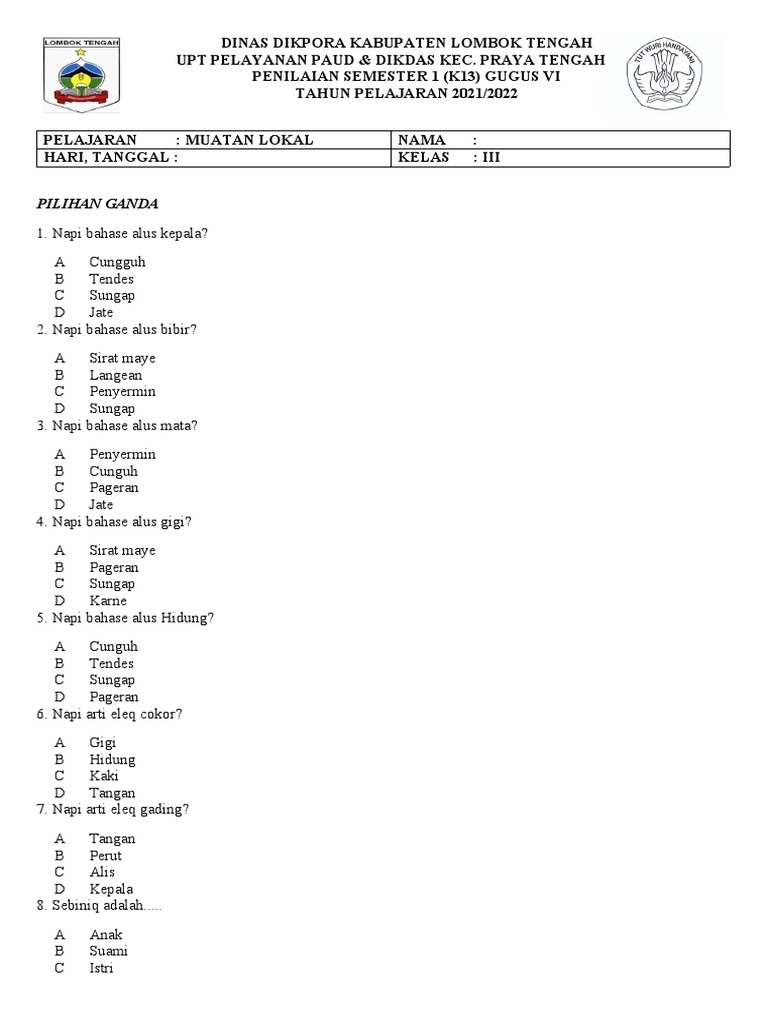 Semester Kelas 3 Pdf