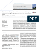 Determinants and Implications of Citizens' Environmental Complaint