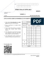 Soalan Peperiksaan Pat Kimia T5 2021 K2 Modul 1