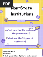 Non State Institutions 1