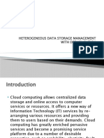 Heterogeneous Data Storage Management With Deduplication