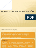 Banco Mundial promueve educación y combate pobreza