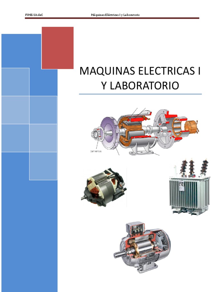 Manual De Maquinas Eléctricas 1 Pdf Generador Eléctrico Campo