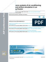 Performance Analysis of Air Conditioning System and Airflow Simulation in An Operating Theater