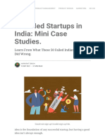 50 Famous Failed Startups in India - Mini Case Studies (2020-21)