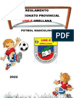 REGLAMENTO UNE-E - ORELLANA 2022 - Fútbol Masculino Provincial