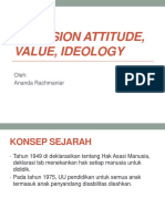 ATTITUDE, VALUE, IDEOLOGY