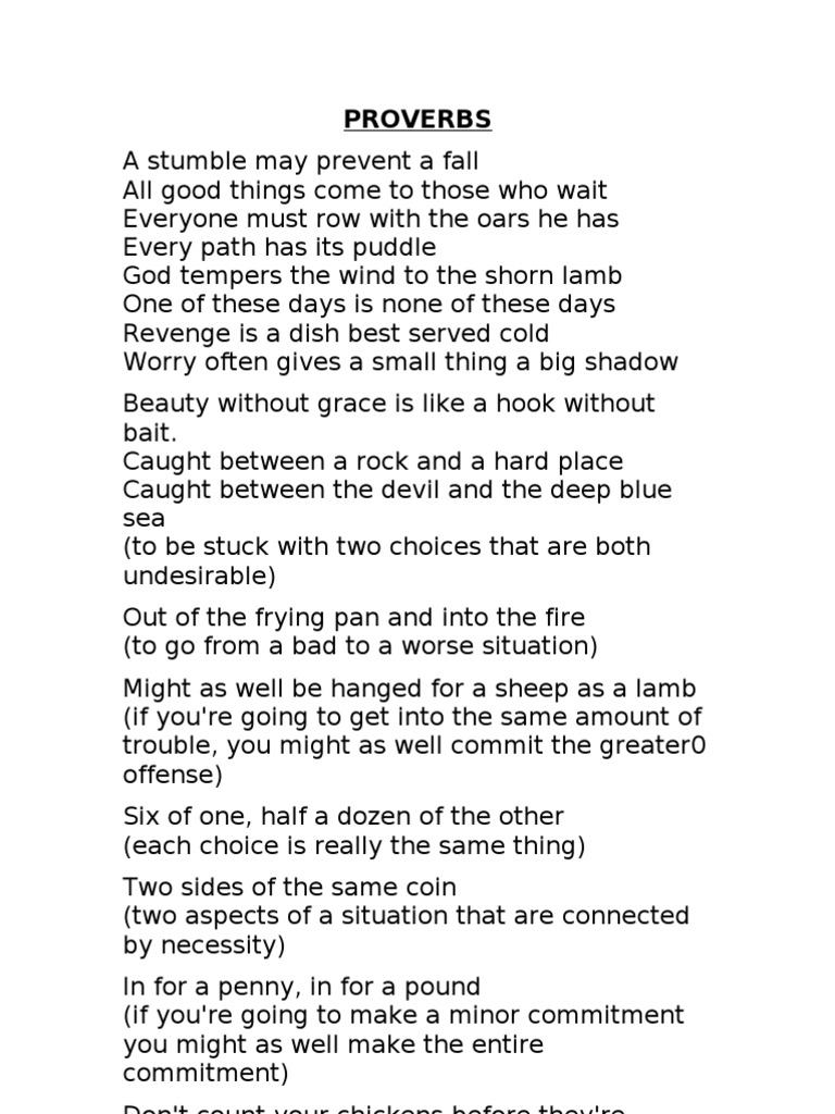 Proverbs for the Curious Mind | PDF | Proverb | Anger