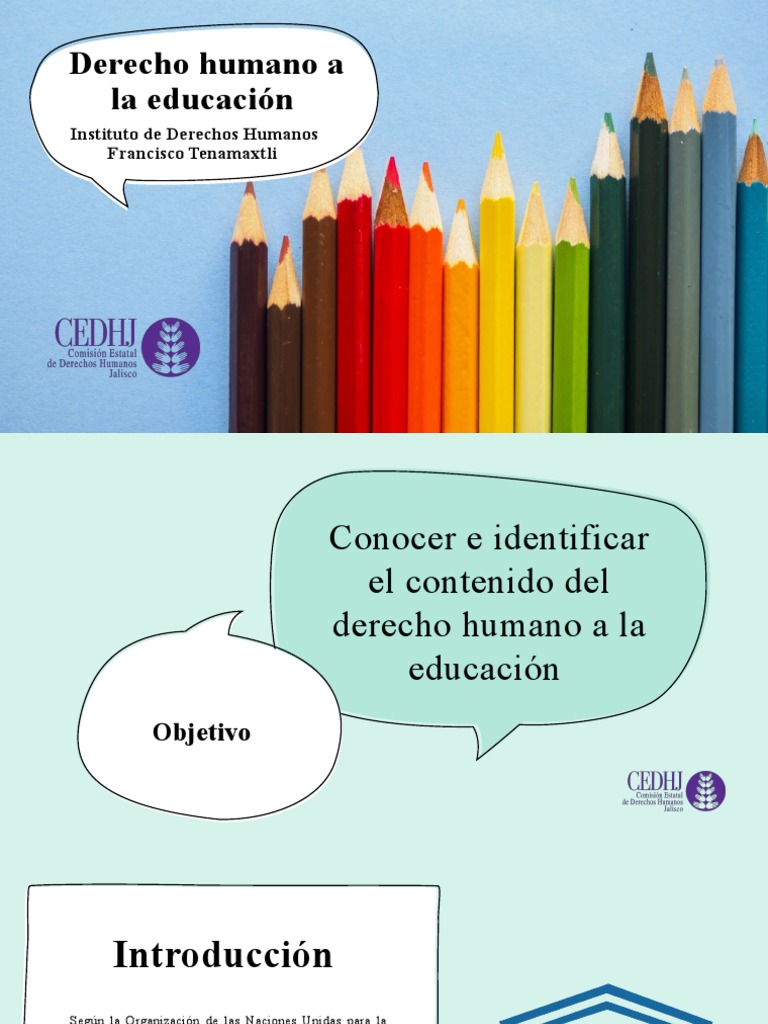 Derecho Humano a la Educación | PDF | Derechos humanos | Método de ...