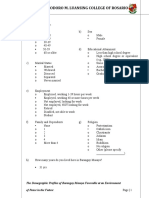 Case Study Questionnaire