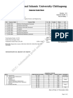 Semester Grade Sheet C153077R 76