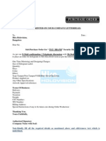 Purchase Order Format