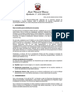 Resolución  N° 2529-2010-JNE NUMERO DE ESCAÑOS