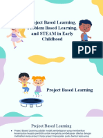 Project Based Learning, Problem Based Learning, and STEAM in Early Childhood