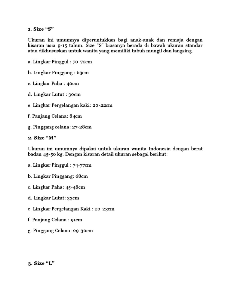 ukuran celana us 10