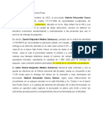 Ejemplo de Caso de Derecho Penal