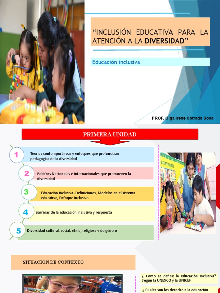 Educación Inclusiva y Diversidad | PDF | Plan de estudios | Inclusión ...