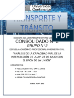 Análisis capacidad vial Av. 28 de Julio Jr. Unión